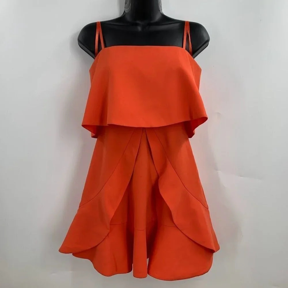 BCBGMaxazria Women's Charlot Strapless Mini Dress in Poinsettia Size‎ 0